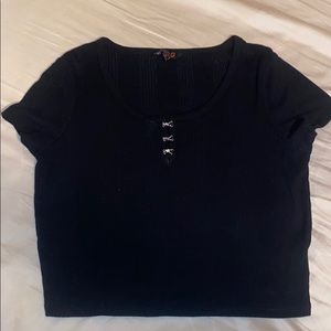 Guess Black crop top